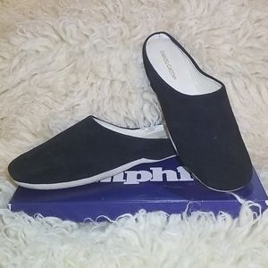 Black backless House Shoes